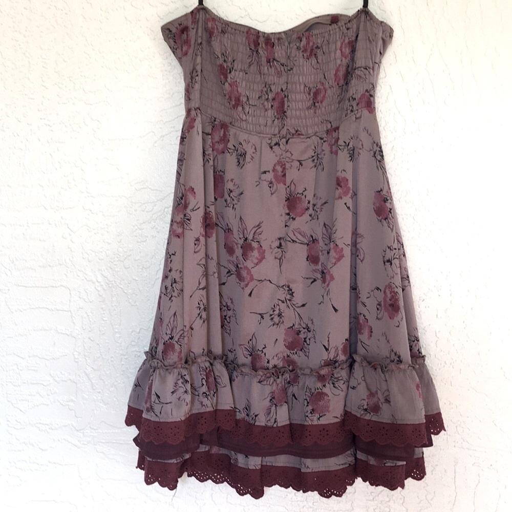 FREE PEOPLE floral dress dusty mauve - Picture 8 of 8